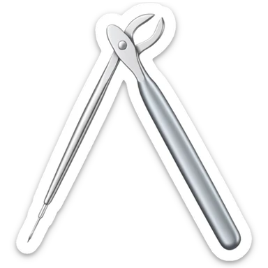 Tweezers for eyebrows sticker