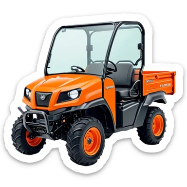 Farm Utility Vehicle (UTV) - Kubota RTV-XG850 (Model Year: 2021) (Iconic colour: Orange) sticker