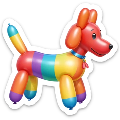 Cachorro de balão sticker