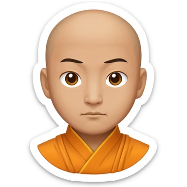 Kungfu monk sticker