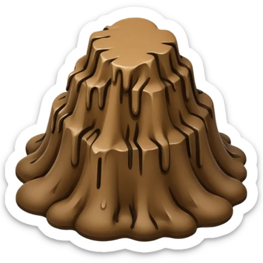 little Mud on a floor  sticker