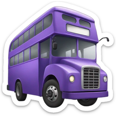 purple bus sticker