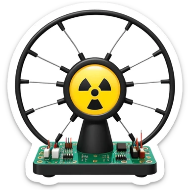 science, chemicals, electronics, electric wires, light bulb, LED, resistors, circuit board, ic, physics,  nuclear model sticker