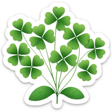 plant with small clover like leaves sticker