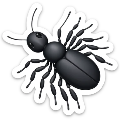 Verified black tick sticker