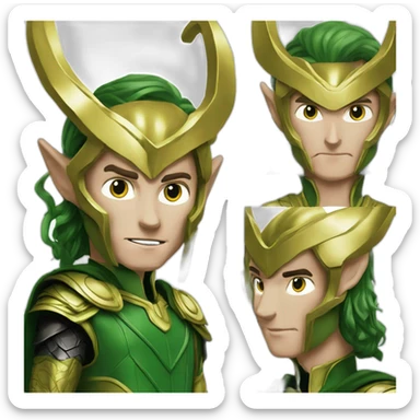 God of mischief almighty god loki sticker