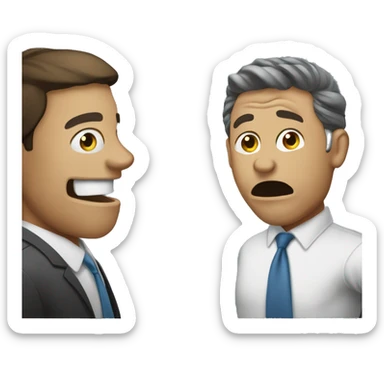 Big mouth annoying coworker won’t stop talking  sticker
