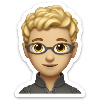 elfe queer qui fait de la sculpture  sticker