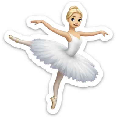 swan lake ballet sticker