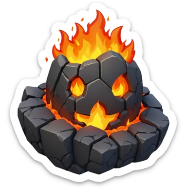 Molosse de lave clash royale sticker