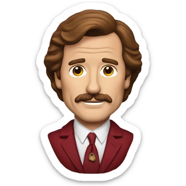 Ron burgundy  sticker