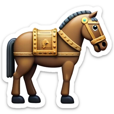 Trojan horse sticker