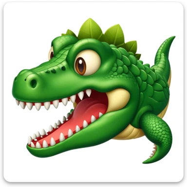 Un avión con cabeza de cocodrilo  sticker