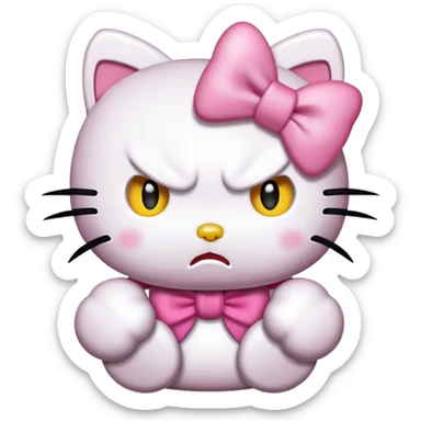 Hello-kitty hello-kitty mad sticker