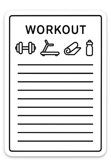 Scheda da palestra su sfondo isolato senza sfondo sticker