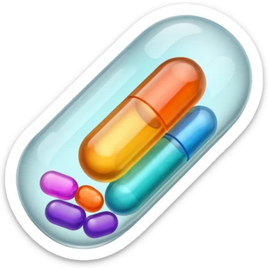 pill capsule sticker
