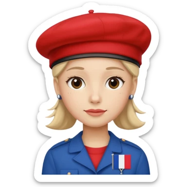the entire background must be the french flag sticker