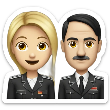 Hitler with Shakira  sticker