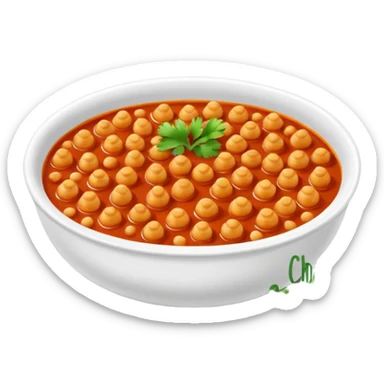 chana masala sticker