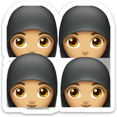 Niqab woman muslim sticker