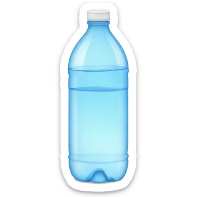 Bottle of water sticker
