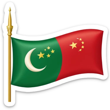 Turkmenistan flag sticker