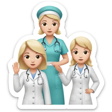Nurse getting spanked by doctor sticker