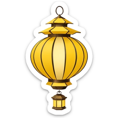 Lanterna flutuante do filme da Rapunzel, lanterna da Tailândia  sticker