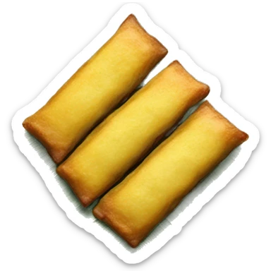 Puerto Rican dish called “pasteles” which is plantains smashed into a rectangle and served on top of banana leaf sticker