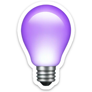 light purple led lights sticker