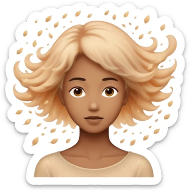 person transforming into dust sticker