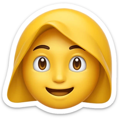 Maracujá estilizado, amarelo vibrante, traços simples em estilo emoji, fundo transparente. sticker