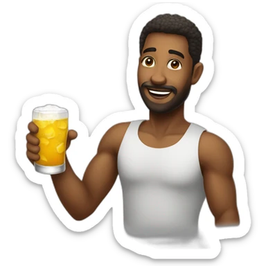 Homem  vou da um tempo de bebidas sticker