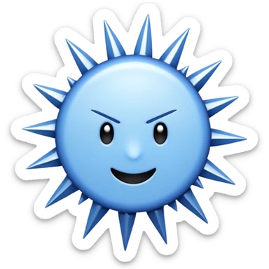 the discord verifed  tickmark which doesnt have a face which is a circle and has a spikey border sticker