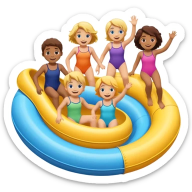 kids tube slide spiral sticker