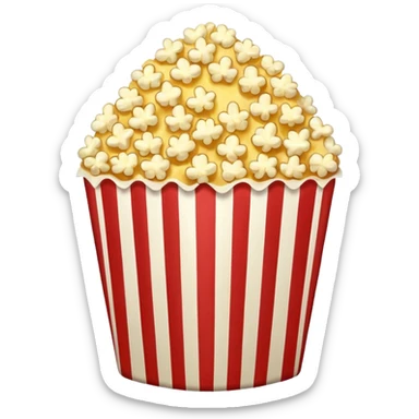 a single grain of  Popped Popcorn sticker