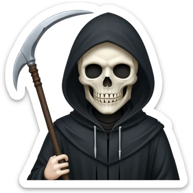 Grim reaper with a scythe sticker