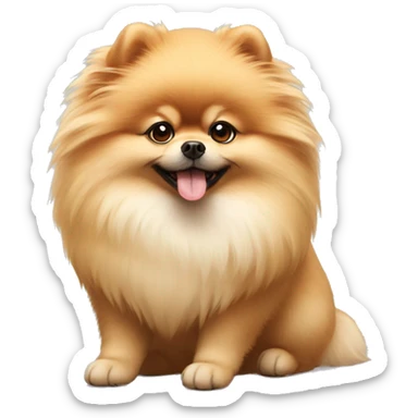 Fluffy Pomeranian  sticker