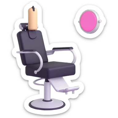 group of hairstylists training together in beauty salon sticker