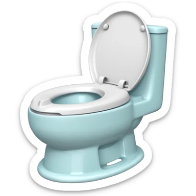 Potty trainer without lid sticker