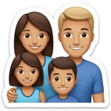 Family in boston  sticker