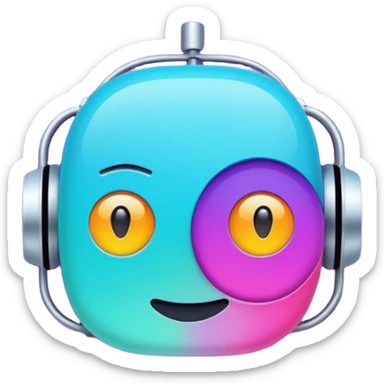 create an page icon and title icon for my chatbot must be unique and colorful sticker