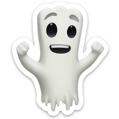 The Hi-Five ghost from the Regular Show cartoon  sticker