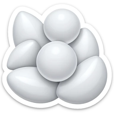 Cosas blancas sticker