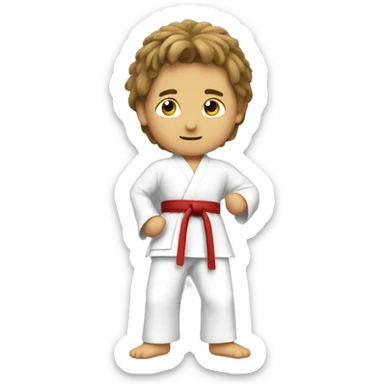 daniel larusso doing karate sticker
