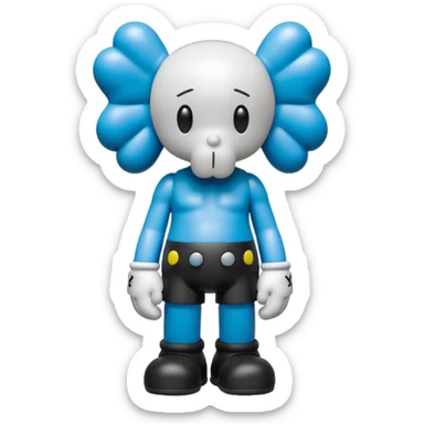 Kaws figure  sticker
