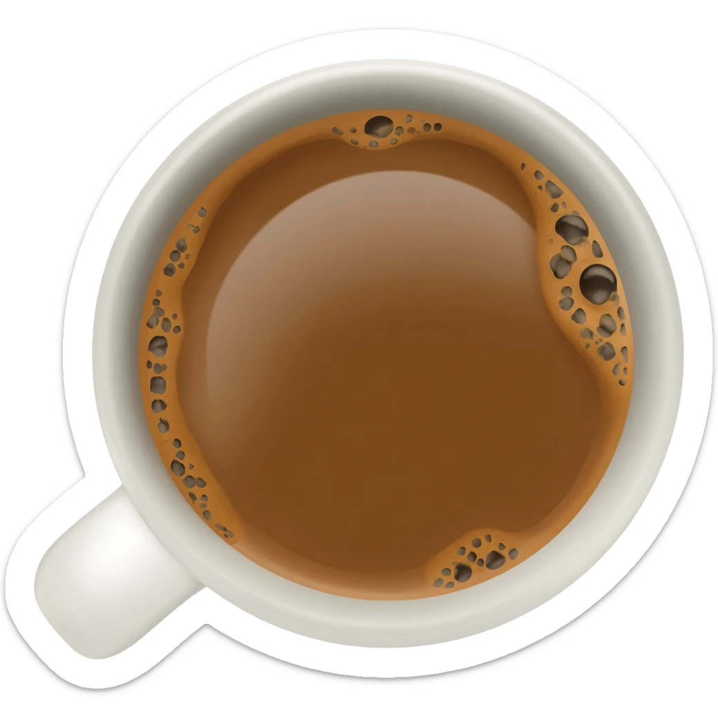 cup of coffee sticker
