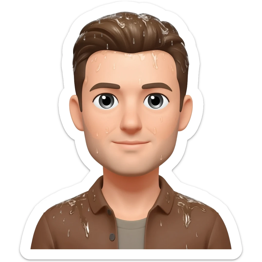 champagne shower sticker