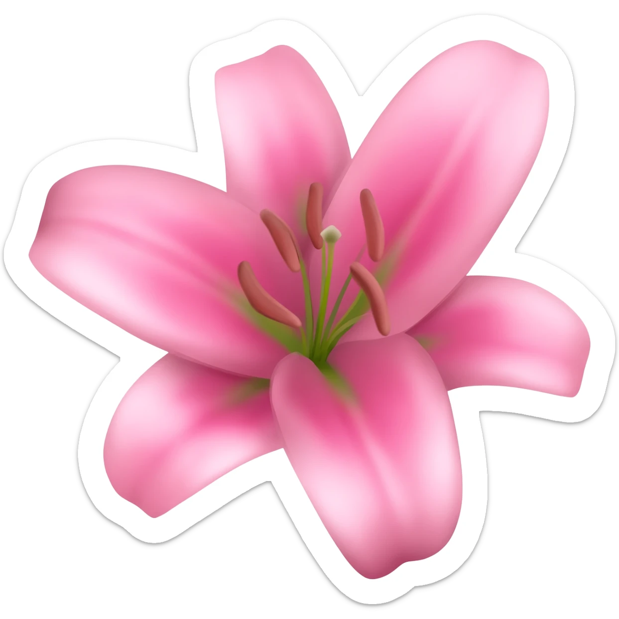 the original pink lily sticker