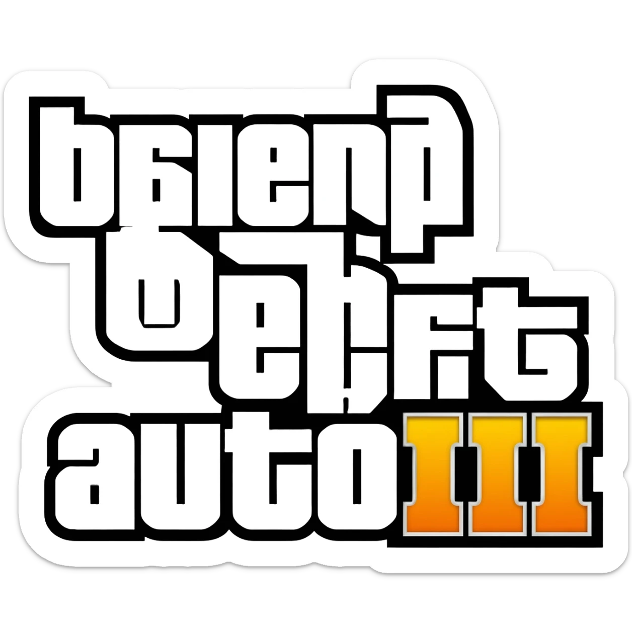 Grand Theft Auto III sticker